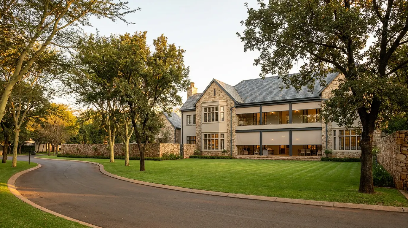 Grand English Country-style home on a large walled Cornwall Hill estate stand, Centurion